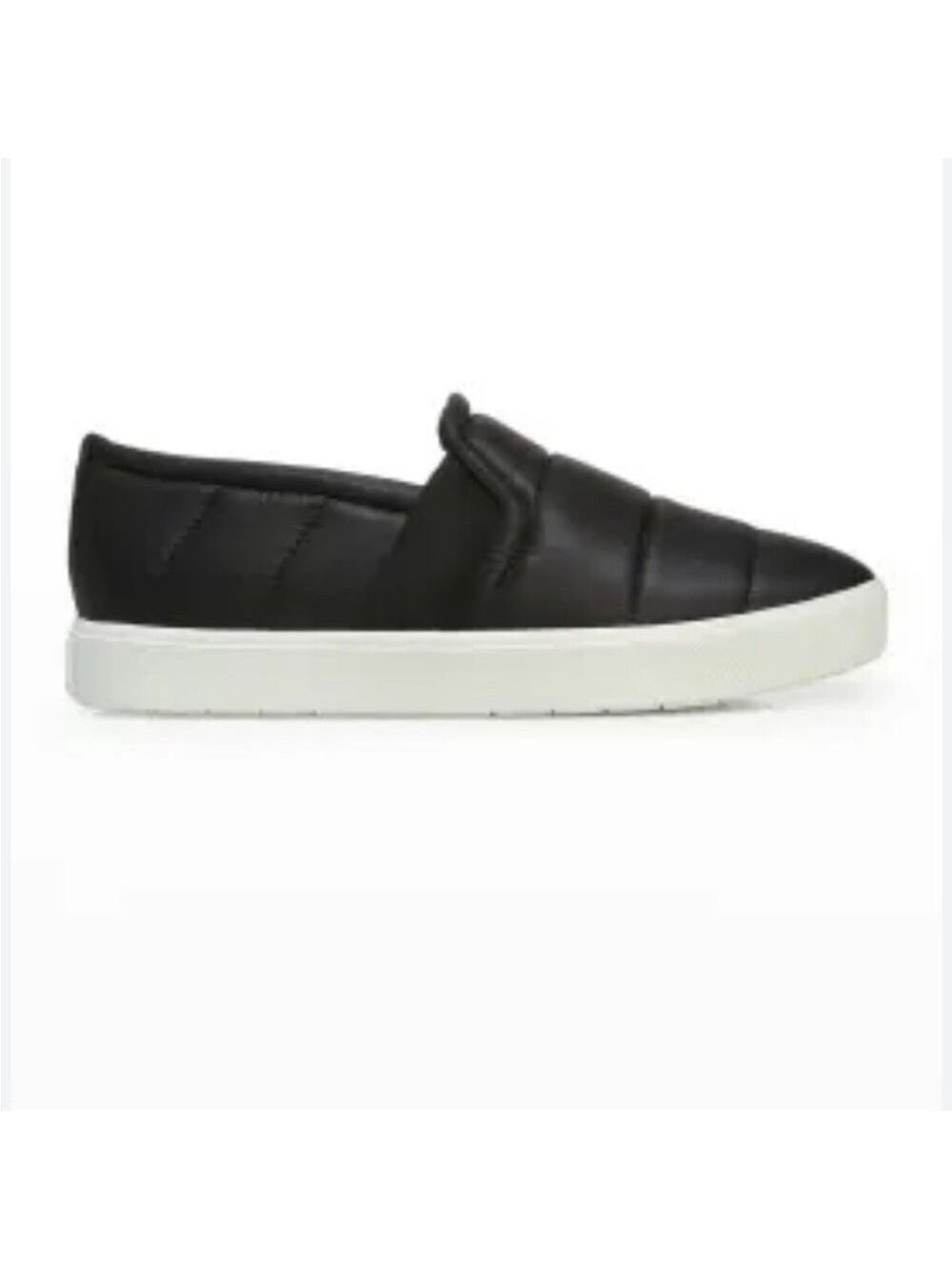 New VINCE Blair Quilted Nylon Slip-On Sneakers in Black US 9.5 - Picture 3 of 12